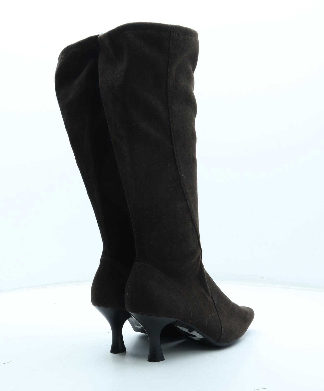 VivaLaDiva Womens Brown Polyester Bootie Boot UK - UK Size Estimated 5