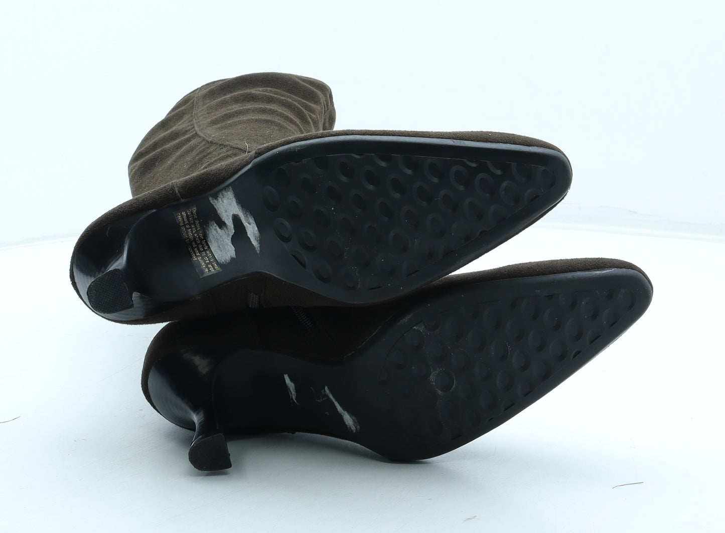 VivaLaDiva Womens Brown Polyester Bootie Boot UK - UK Size Estimated 5