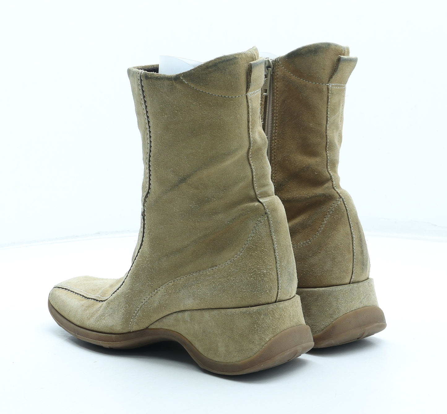 NEXT Womens Beige Leather Bootie Boot UK