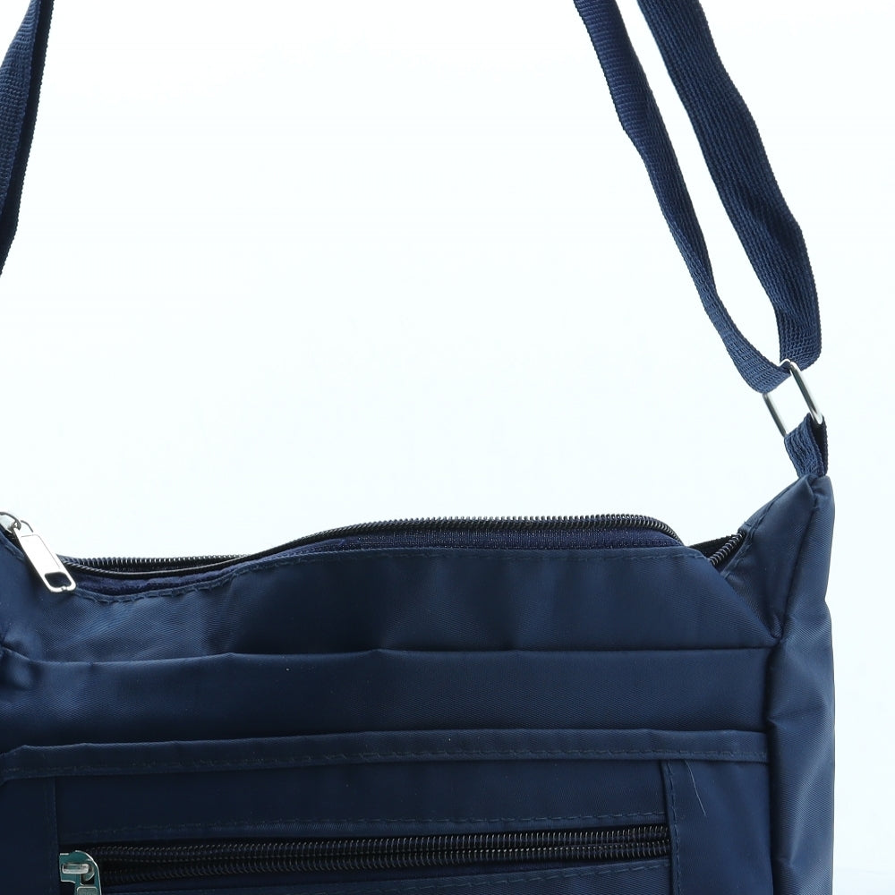 Preworn Womens Blue Polyester Crossbody Size Small