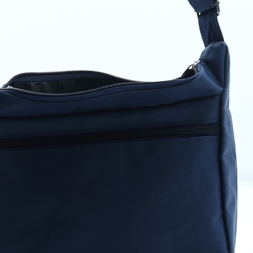 Preworn Womens Blue Polyester Crossbody Size Small