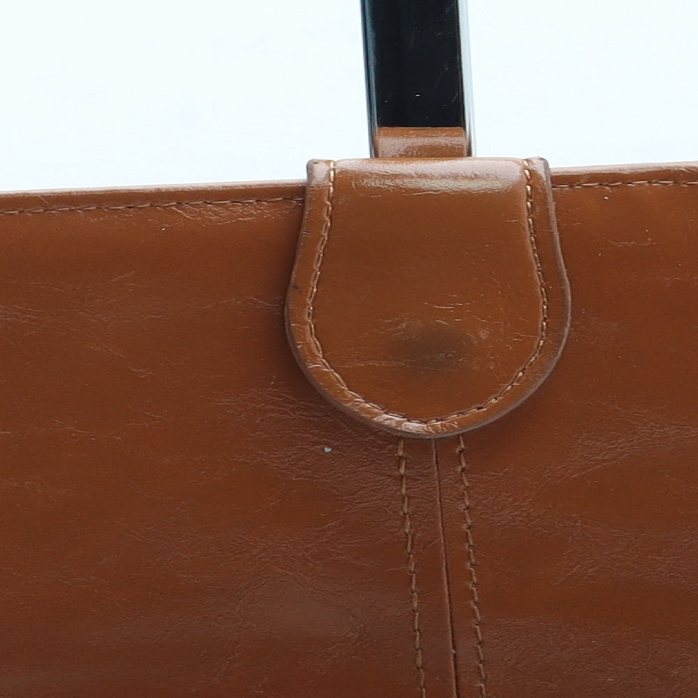 Preworn Womens Brown Leather Bow Tie Wallet Size M