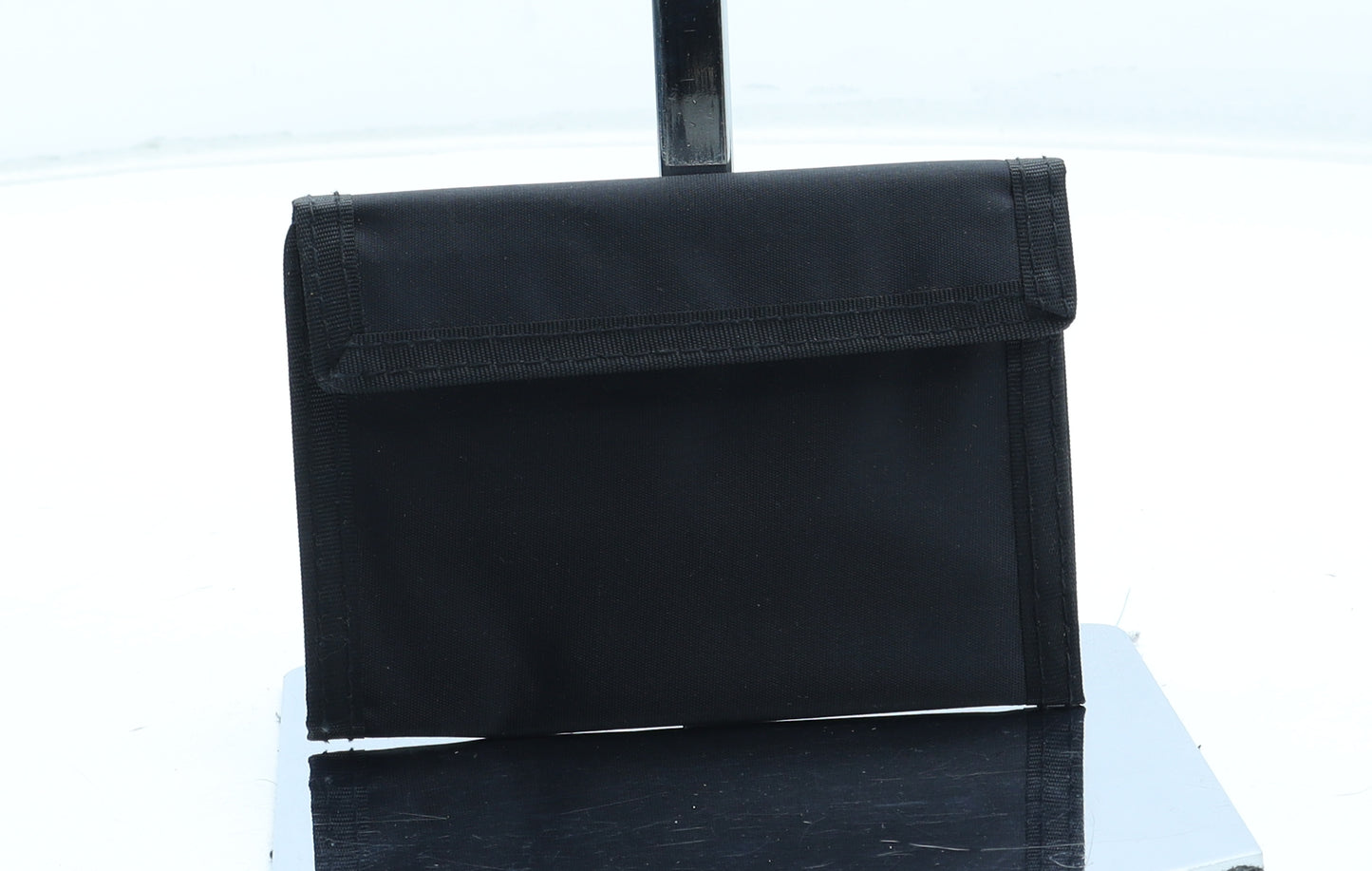 Preworn Mens Black Polyester Wallet