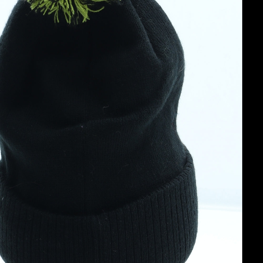 Snowstar Mens Black Acrylic Winter Hat One Size - MP FIT