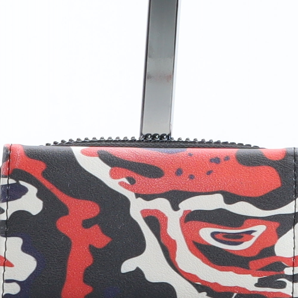 Preworn Womens Multicoloured Geometric Polyurethane Bow Tie Wallet Size S