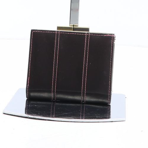 Preworn Womens Brown Polyurethane Bow Tie Wallet Size S