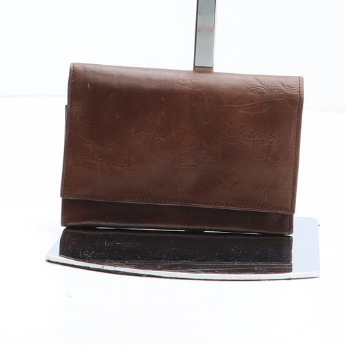 Debenhams Womens Brown Leather Bow Tie Wallet Size S