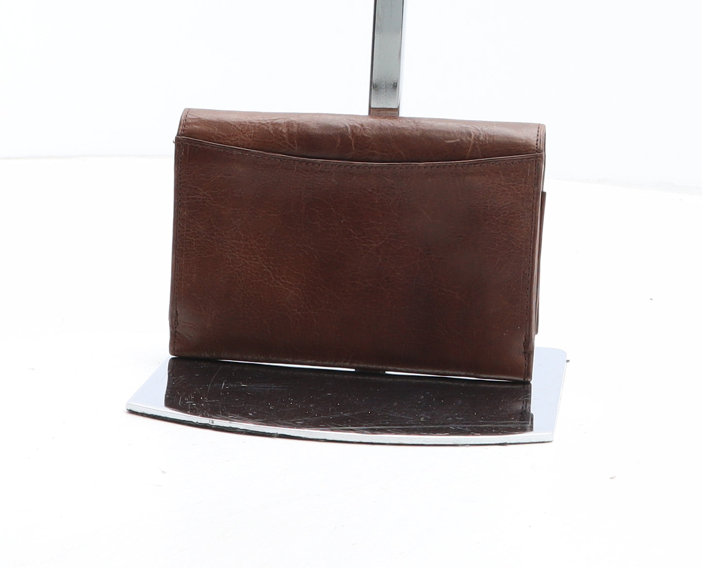 Debenhams Womens Brown Leather Bow Tie Wallet Size S