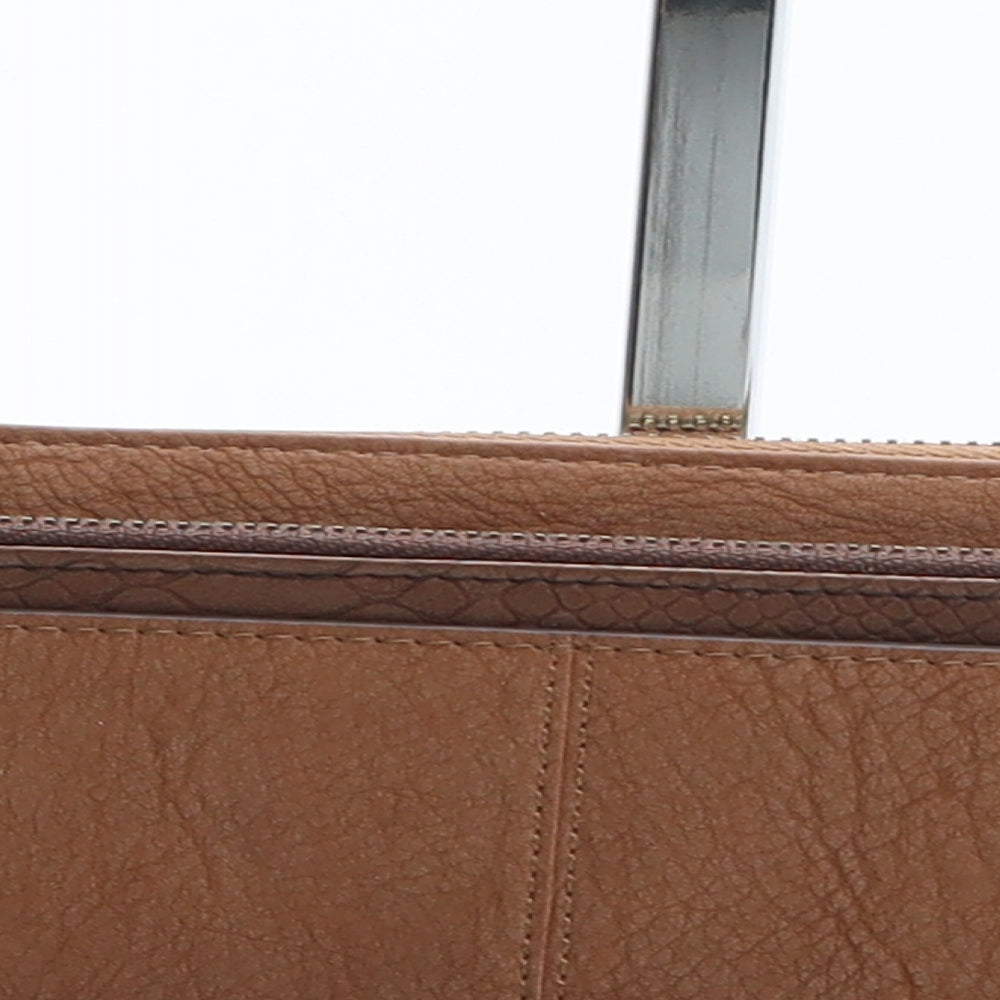 NEXT Womens Brown Polyurethane Bow Tie Wallet Size M