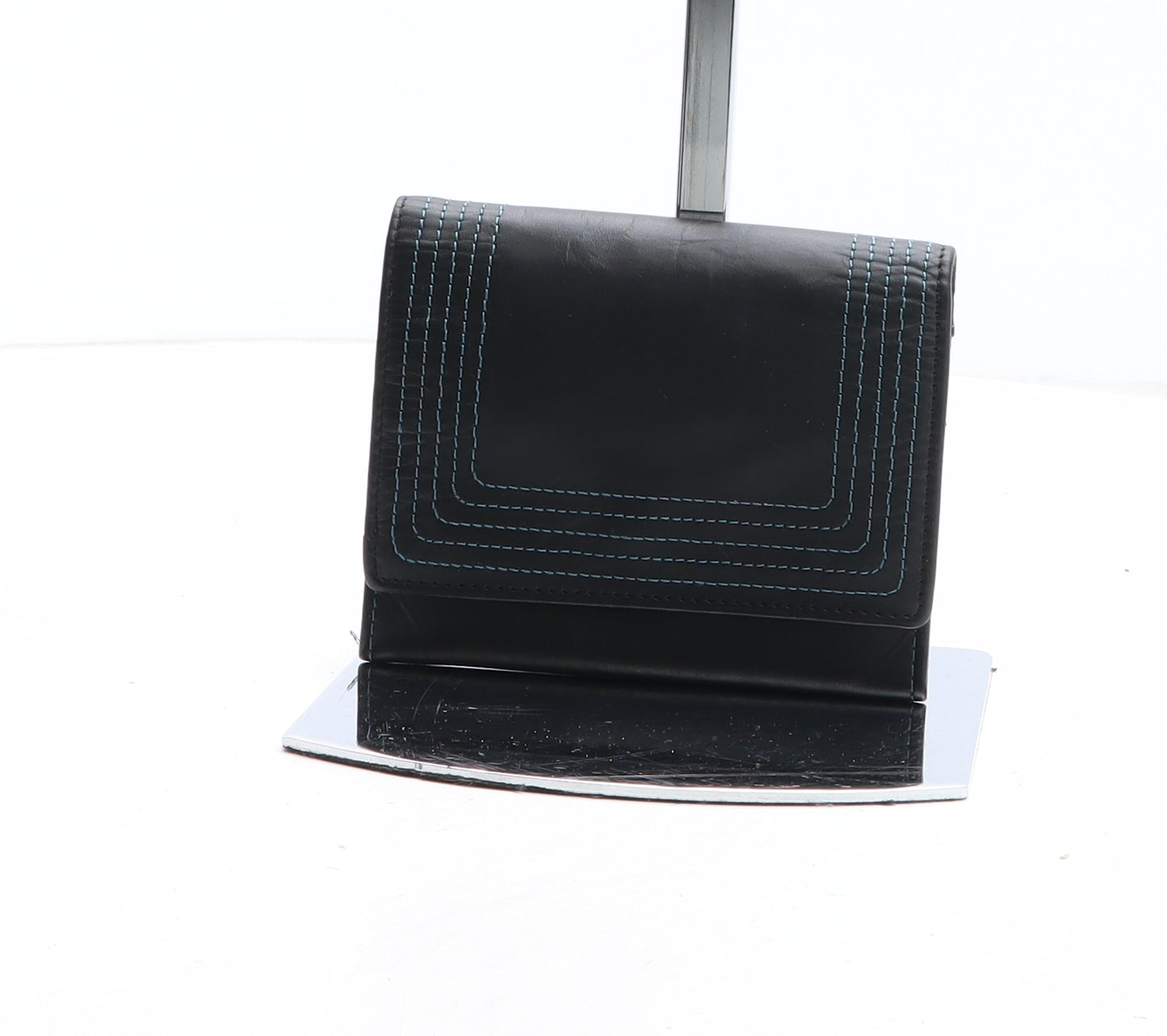 Hotter Womens Black Leather Bow Tie Wallet Size S