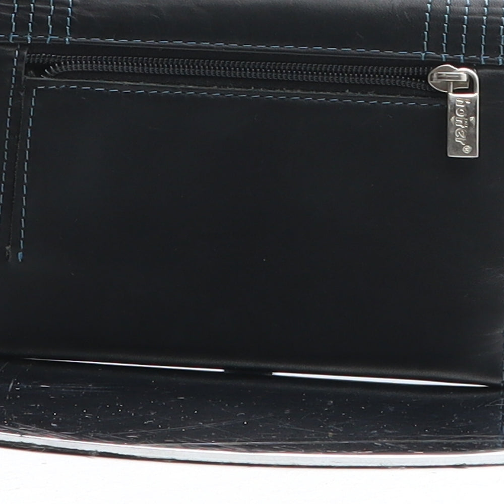 Hotter Womens Black Leather Bow Tie Wallet Size S