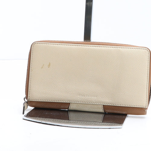 Osprey Womens Brown Colourblock Polyurethane Bow Tie Wallet Size M