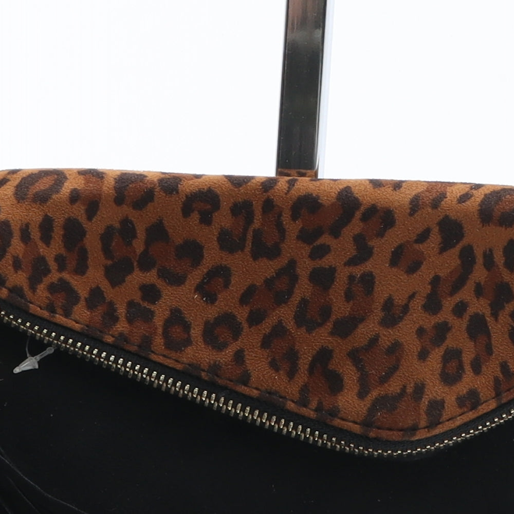 River Island Womens Multicoloured Animal Print Polyester Bow Tie Wallet Size M - Leopard Pattern