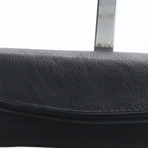 Preworn Womens Black Polyurethane Bow Tie Wallet Size S
