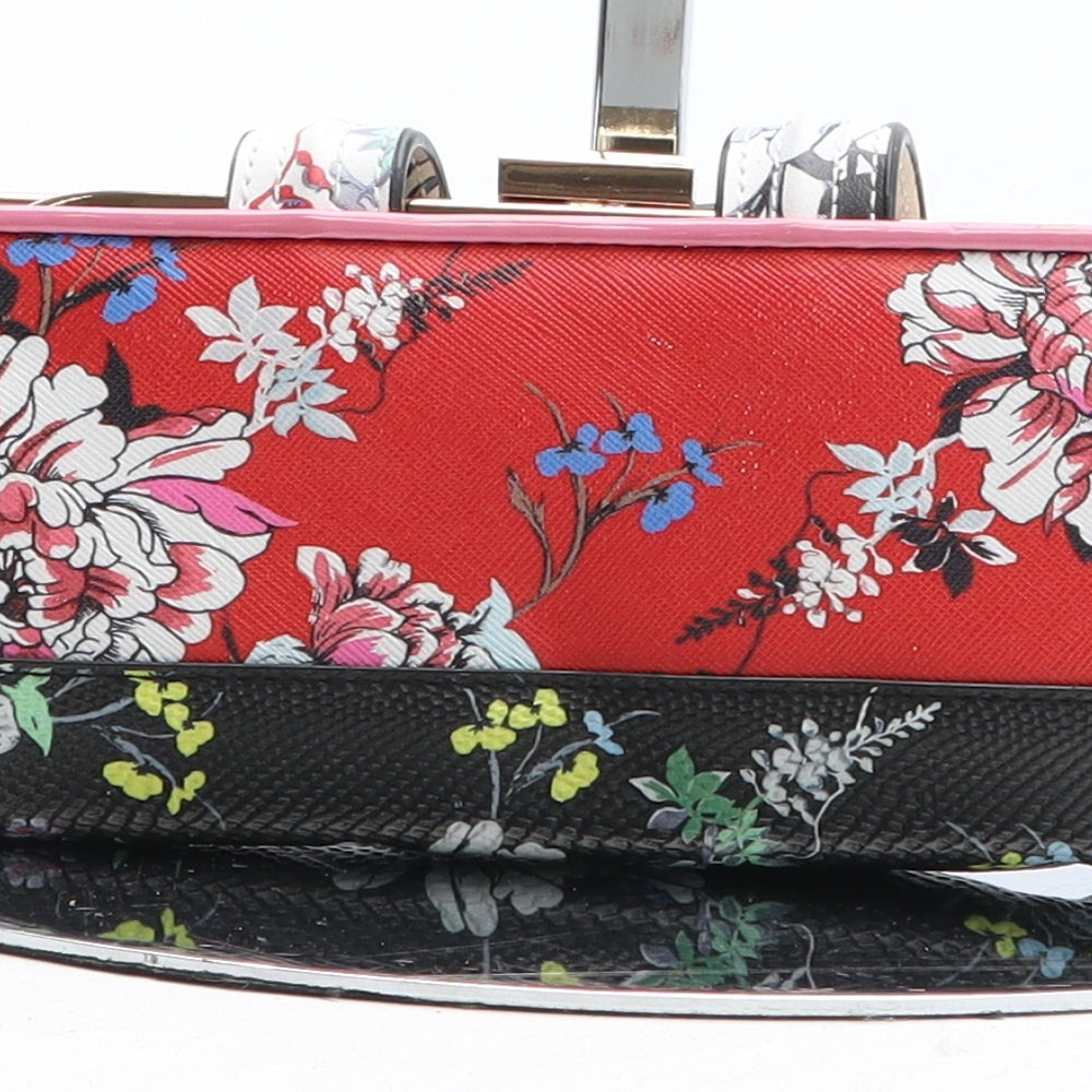 River Island Womens Multicoloured Floral Polyurethane Bow Tie Wallet Size M