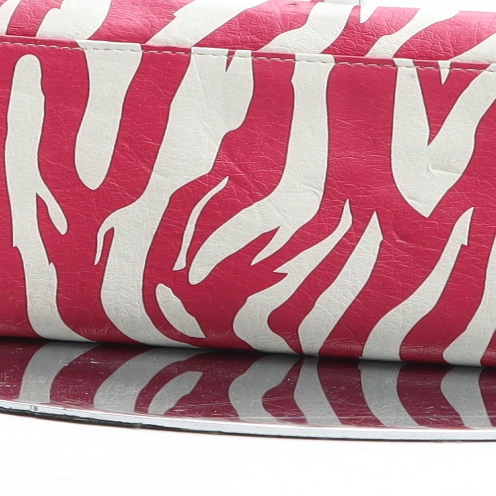 Pauls Boutique Womens Pink Animal Print Polyurethane Bow Tie Wallet Size M - Tiger Pattern
