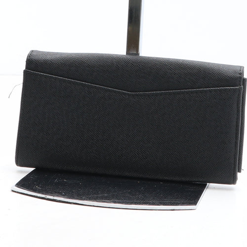 Atmosphere Womens Black Polyurethane Bow Tie Wallet Size M