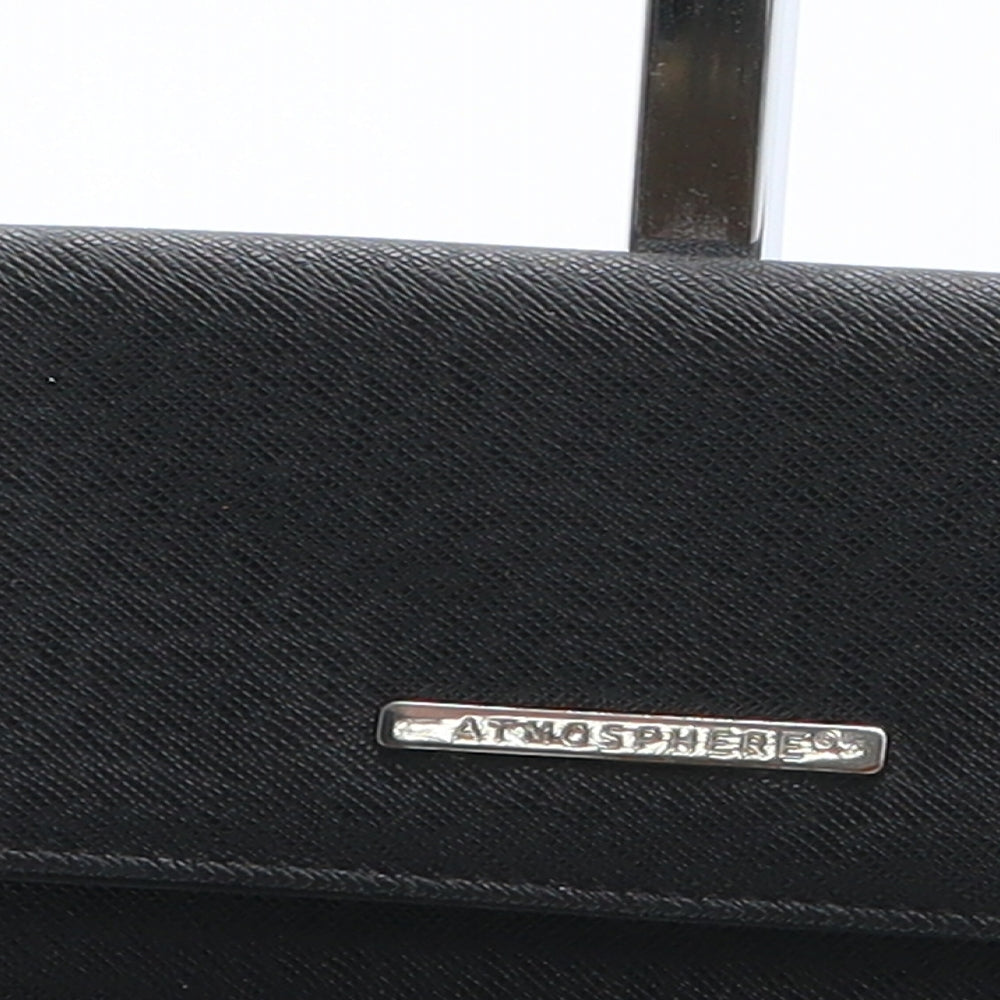 Atmosphere Womens Black Polyurethane Bow Tie Wallet Size M