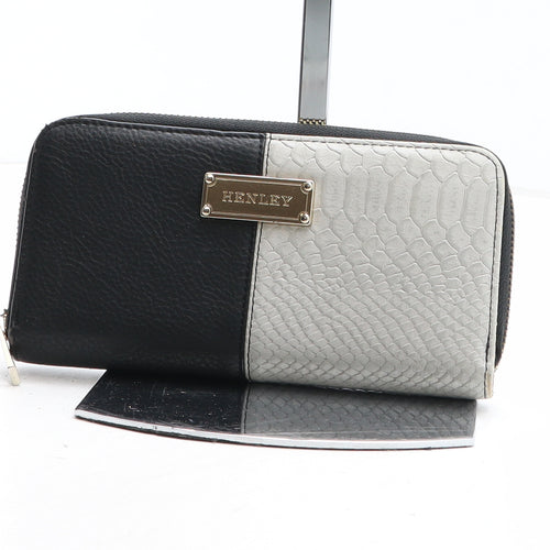 Henley Womens Multicoloured Colourblock Polyurethane Bow Tie Wallet Size M - Croc Texture