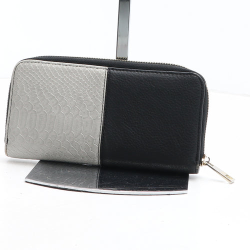 Henley Womens Multicoloured Colourblock Polyurethane Bow Tie Wallet Size M - Croc Texture