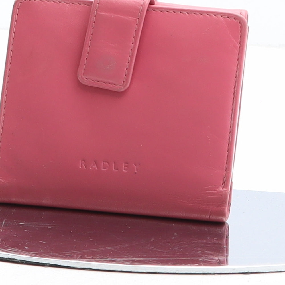 Radley Womens Pink Leather Bow Tie Wallet Size S