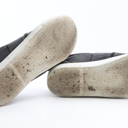 F&F Womens Grey Colourblock Fabric Slip On Casual UK