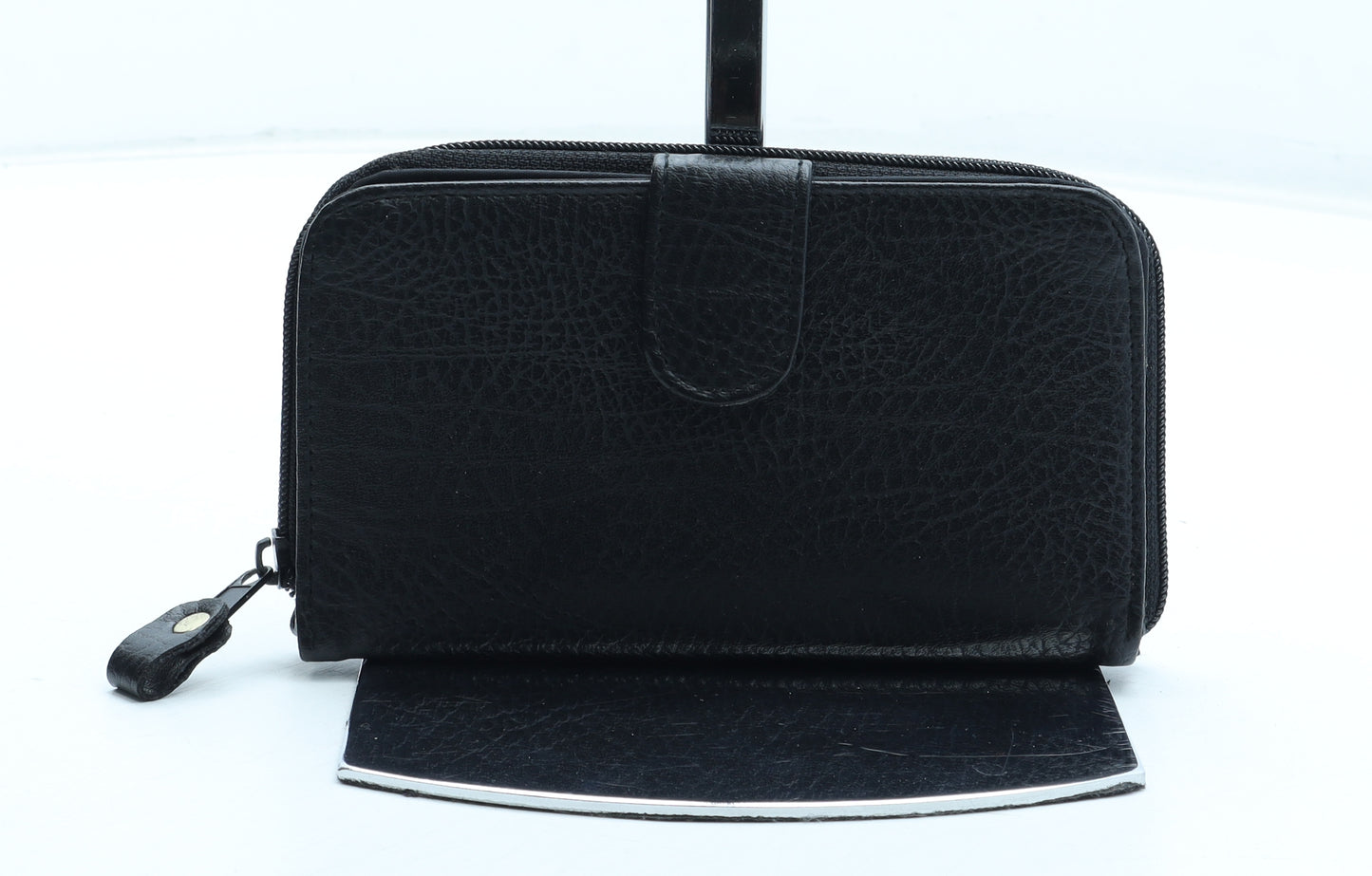 NEXT Womens Black Leather Bow Tie Wallet Size M