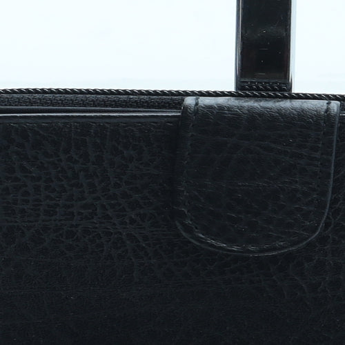 NEXT Womens Black Leather Bow Tie Wallet Size M