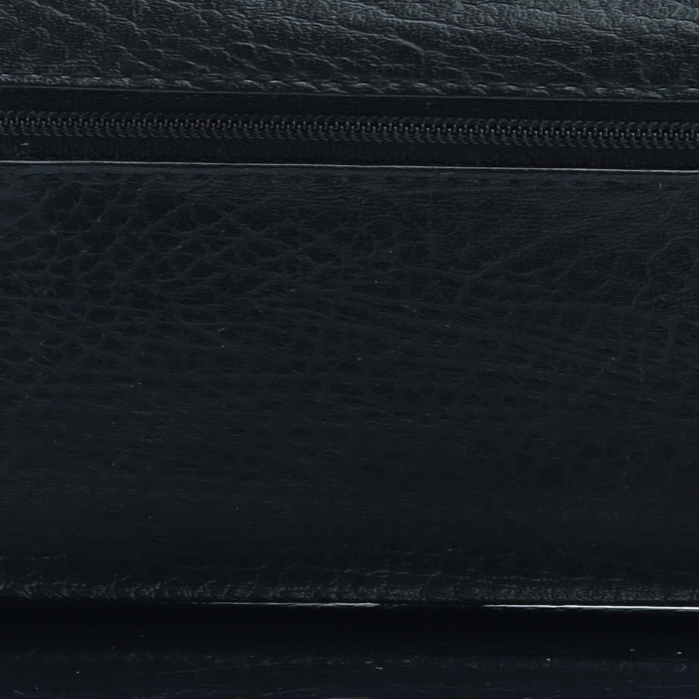 NEXT Womens Black Leather Bow Tie Wallet Size M