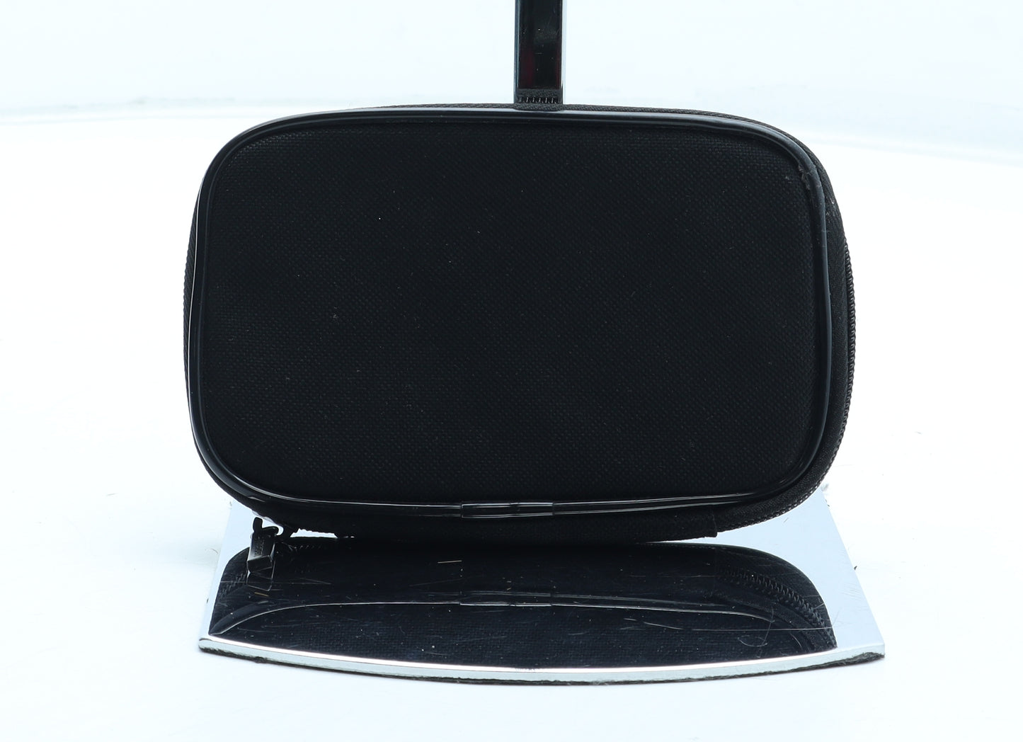 Preworn Womens Black Polyester Bow Tie Wallet Size S
