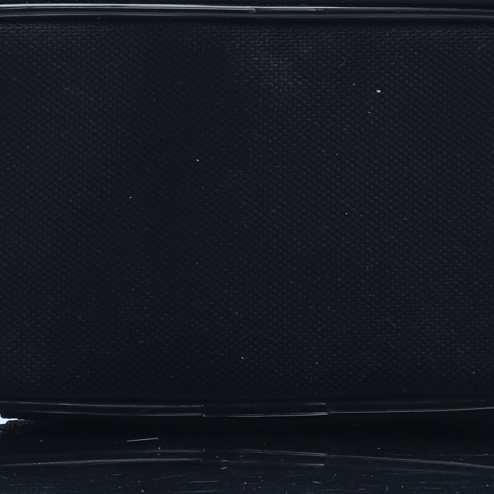 Preworn Womens Black Polyester Bow Tie Wallet Size S