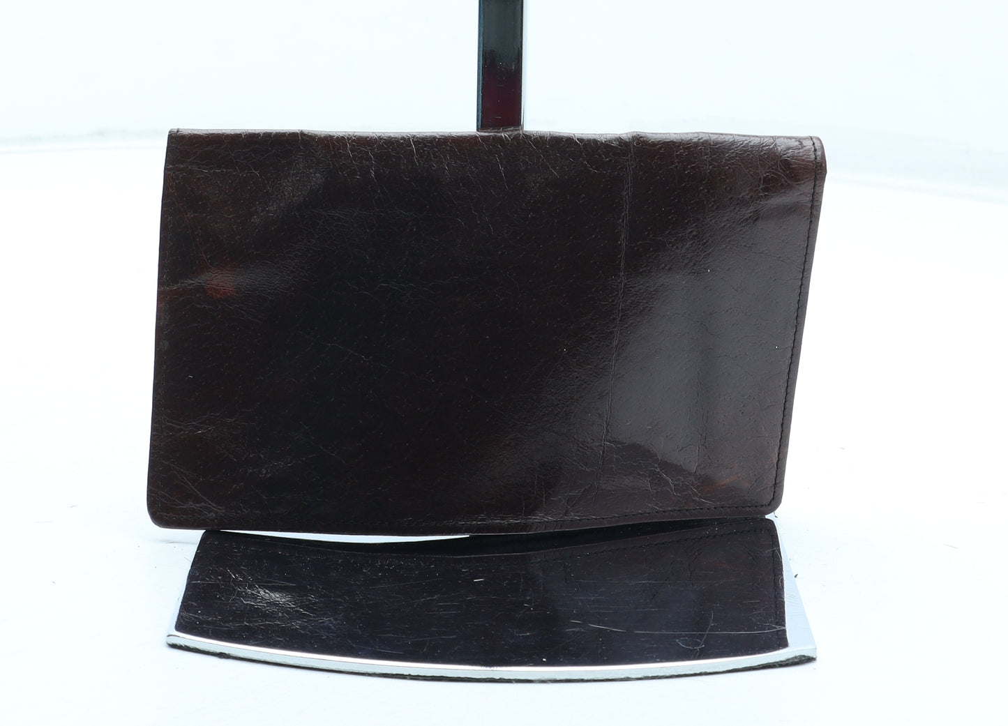 Preworn Mens Brown Leather Wallet
