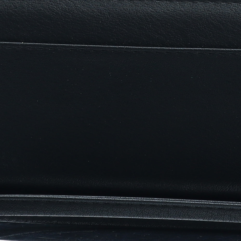 LC Lauren Conrad Womens Black Polyurethane Bow Tie Wallet Size S