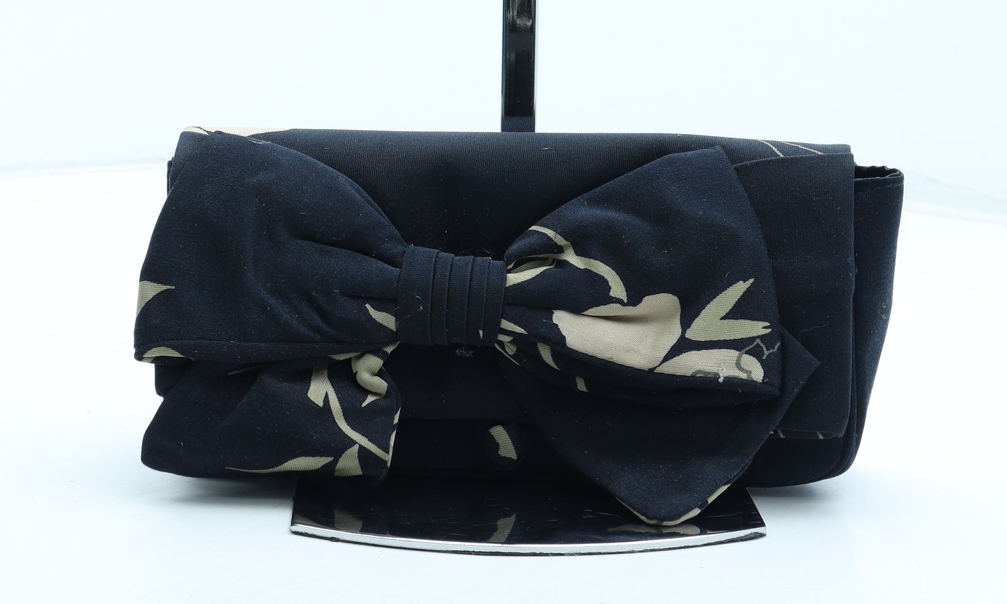 Coast Womens Blue Floral Polyester Clutch Size Small