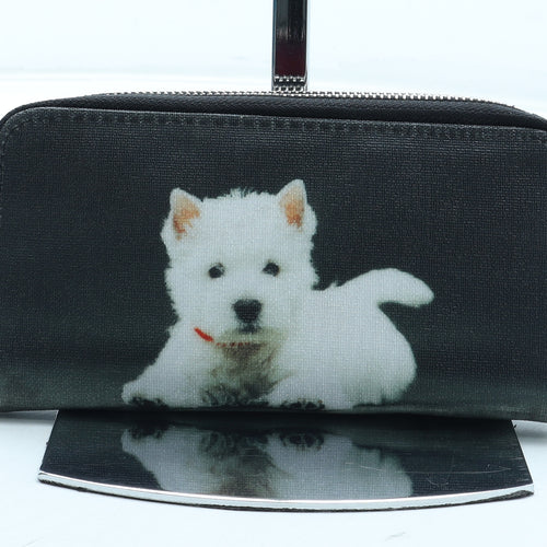 Preworn Womens Multicoloured Polyurethane Bow Tie Wallet Size M - Dog