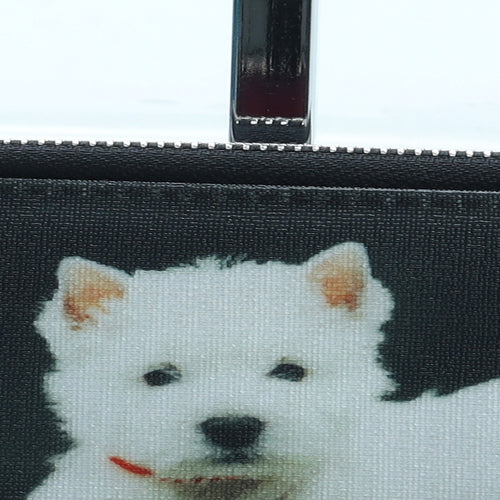 Preworn Womens Multicoloured Polyurethane Bow Tie Wallet Size M - Dog