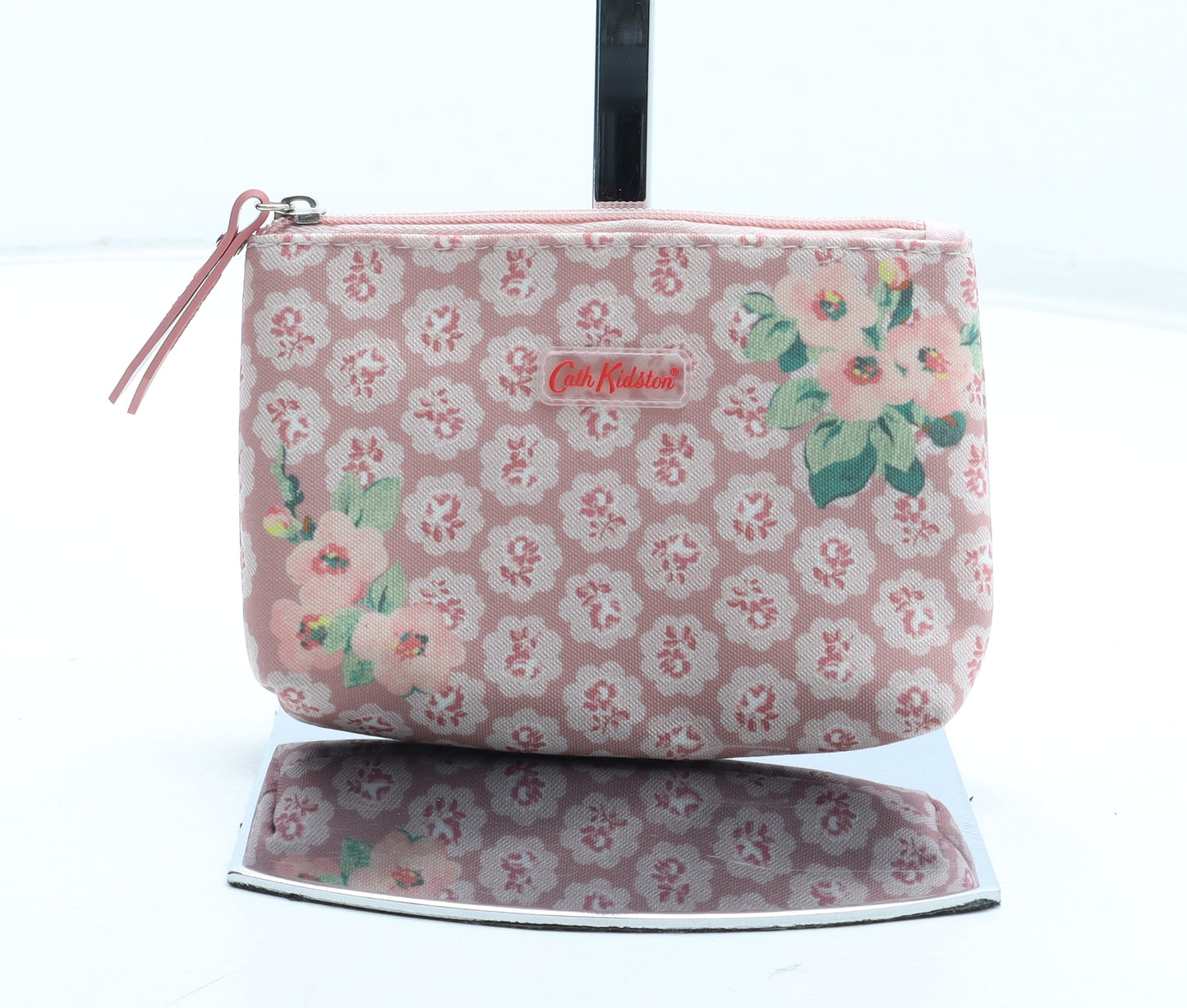 Cath Kidston Womens Pink Floral Polyurethane Clutch Size Small