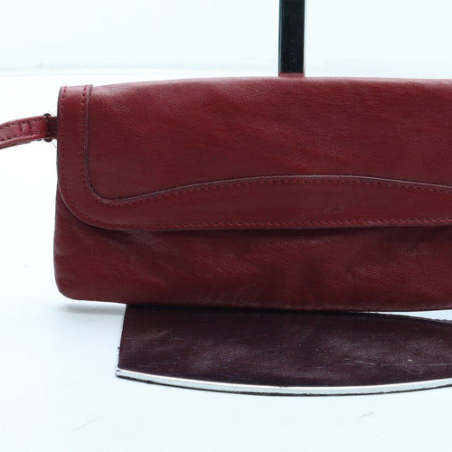 F&F Womens Red Leather Bow Tie Wallet Size S
