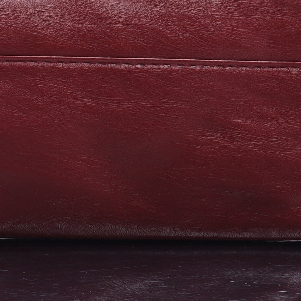 F&F Womens Red Leather Bow Tie Wallet Size S