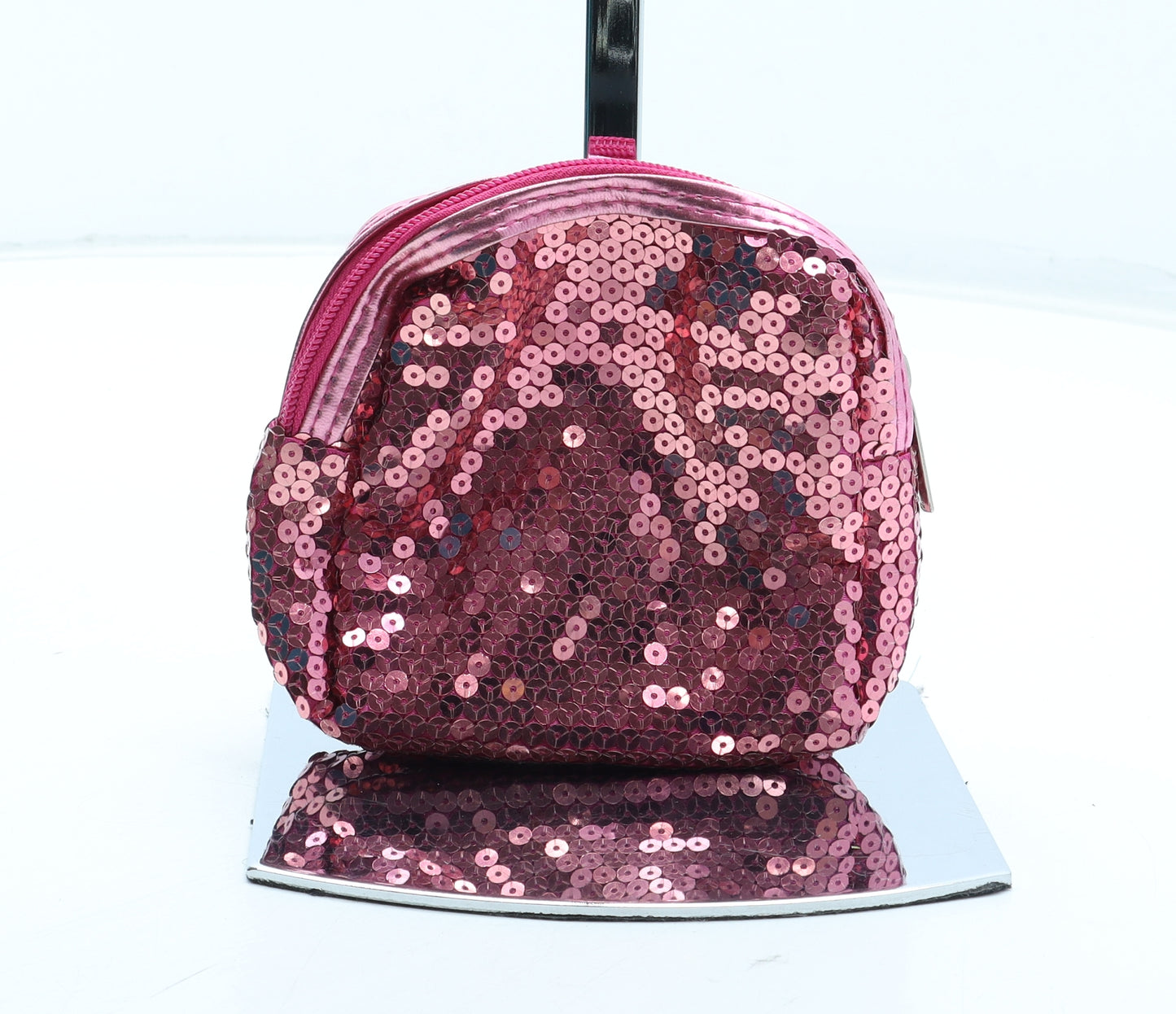 Preworn Womens Pink Polyester Bow Tie Wallet Size S