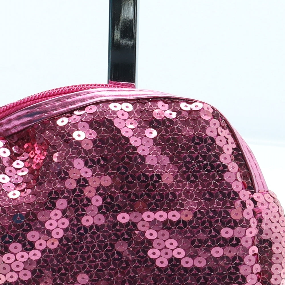 Preworn Womens Pink Polyester Bow Tie Wallet Size S