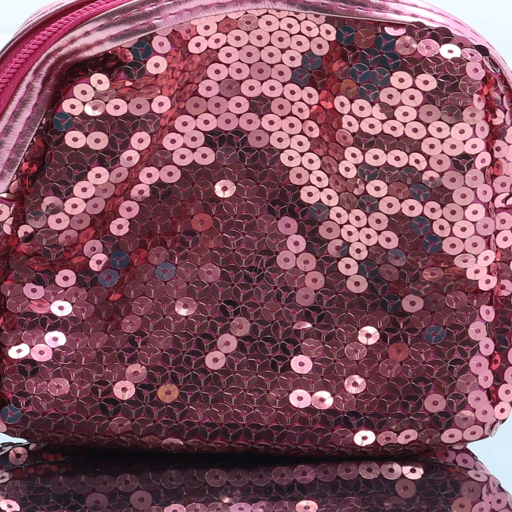 Preworn Womens Pink Polyester Bow Tie Wallet Size S