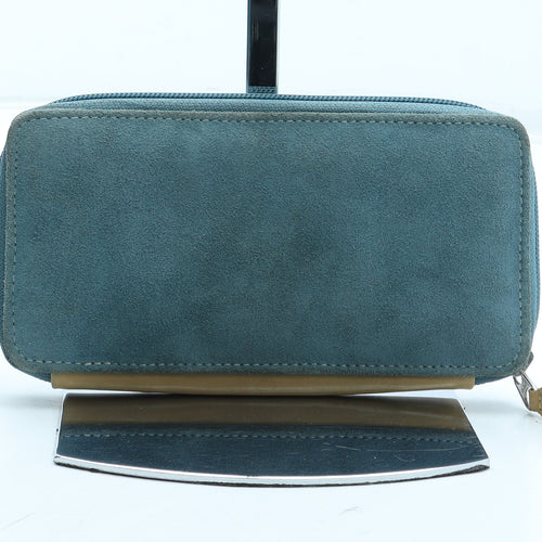 Hotter Womens Blue Leather Bow Tie Wallet Size M