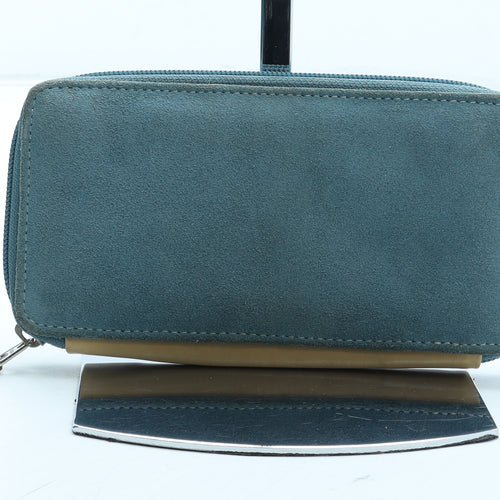 Hotter Womens Blue Leather Bow Tie Wallet Size M