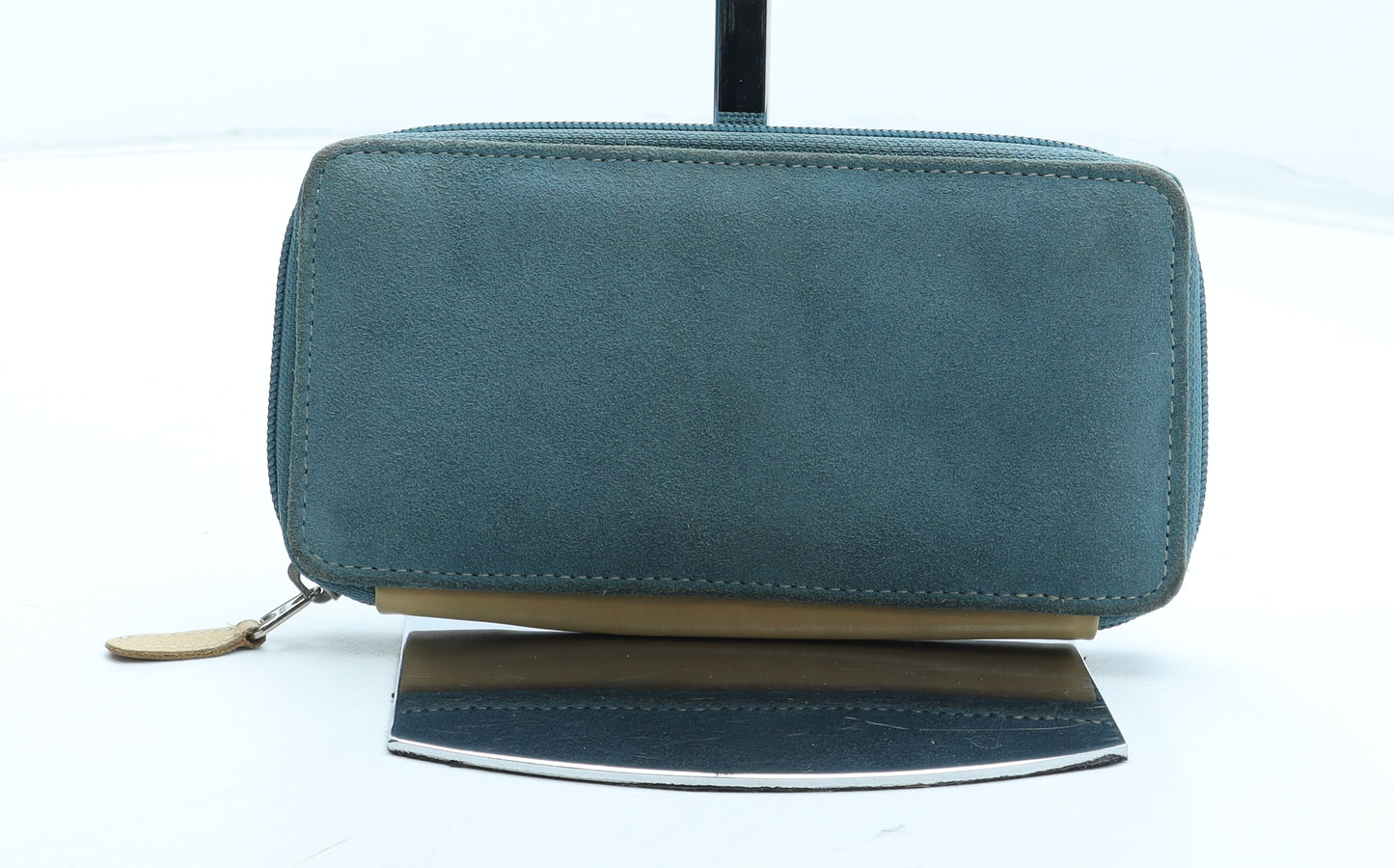 Hotter Womens Blue Leather Bow Tie Wallet Size M
