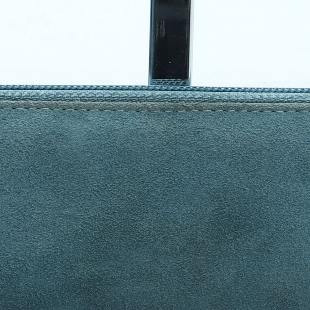Hotter Womens Blue Leather Bow Tie Wallet Size M