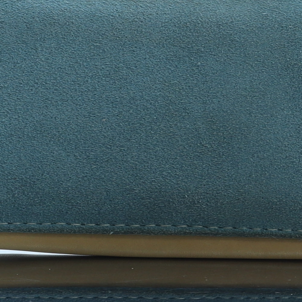 Hotter Womens Blue Leather Bow Tie Wallet Size M