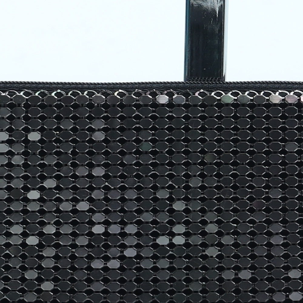 No 7 Womens Black Polyester Bow Tie Wallet Size S