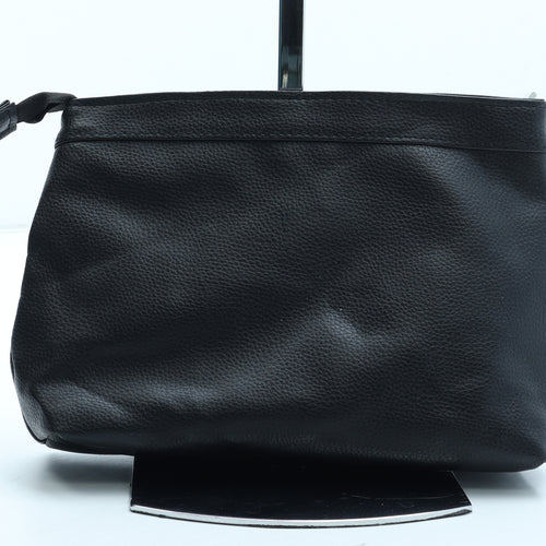 Preworn Womens Black Polyurethane Clutch Size Medium