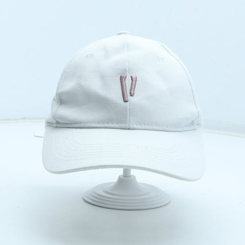 Preworn Womens White Polyester Snapback Size Adjustable